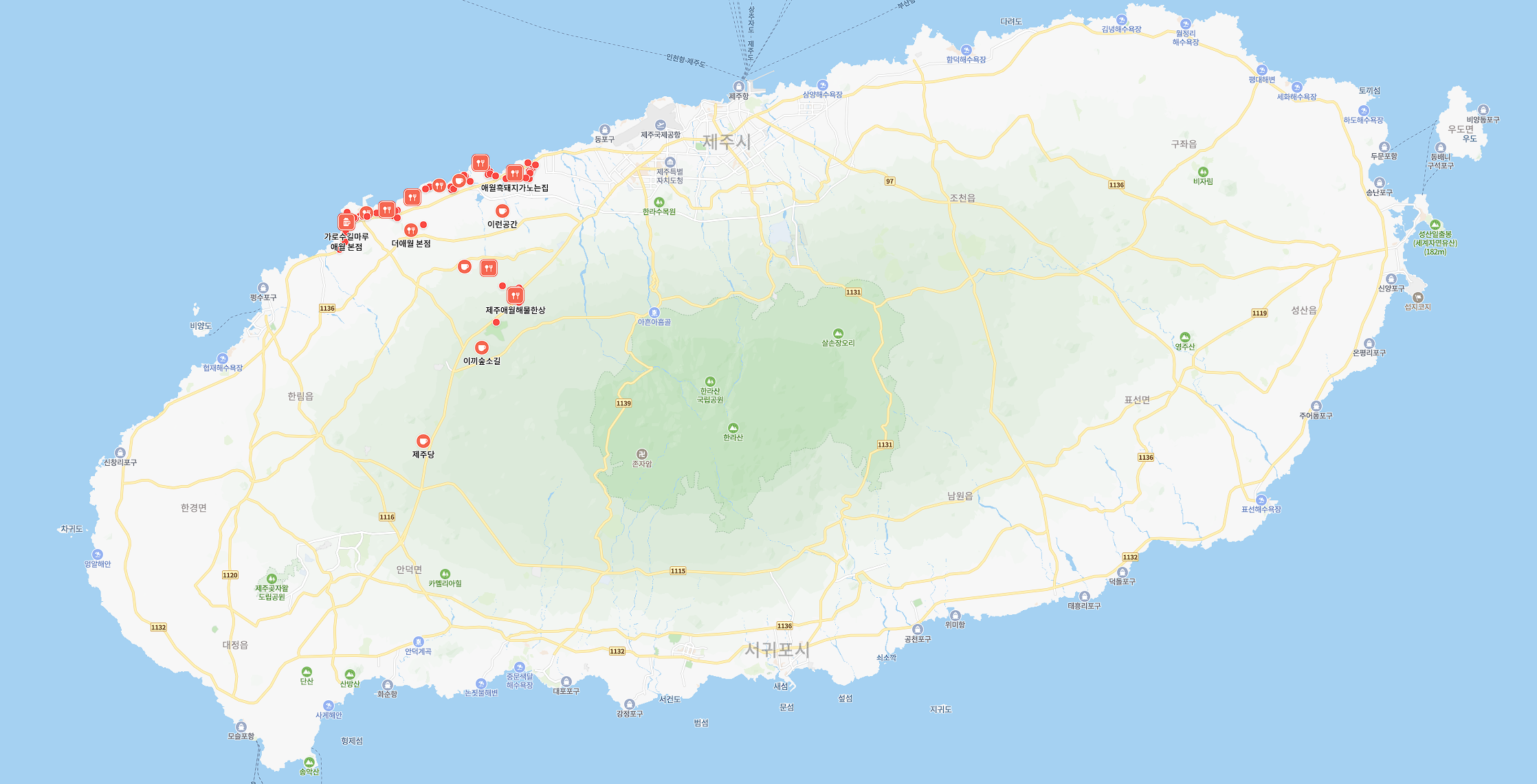 제주 지도